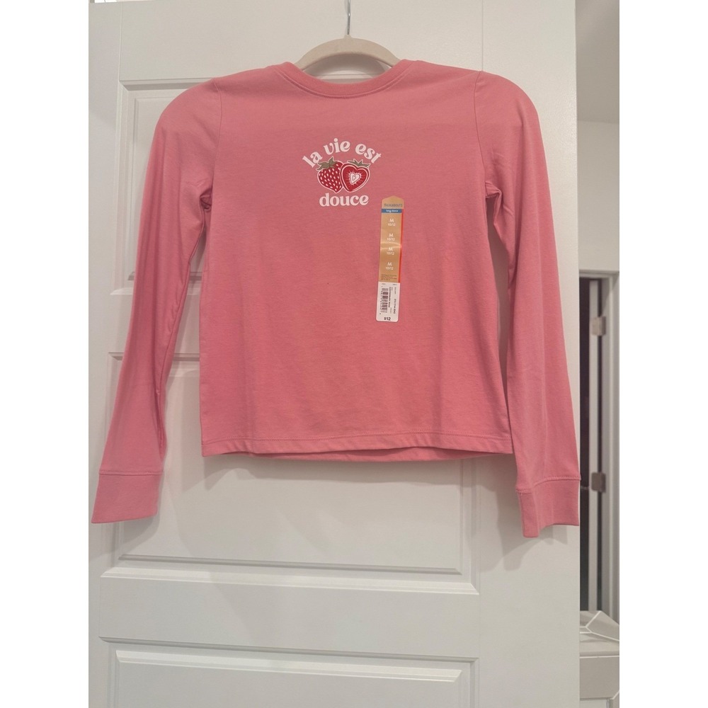 Thereabouts Girls Graphic Long Sleeve Tee La Vie Est Douce M 10/12